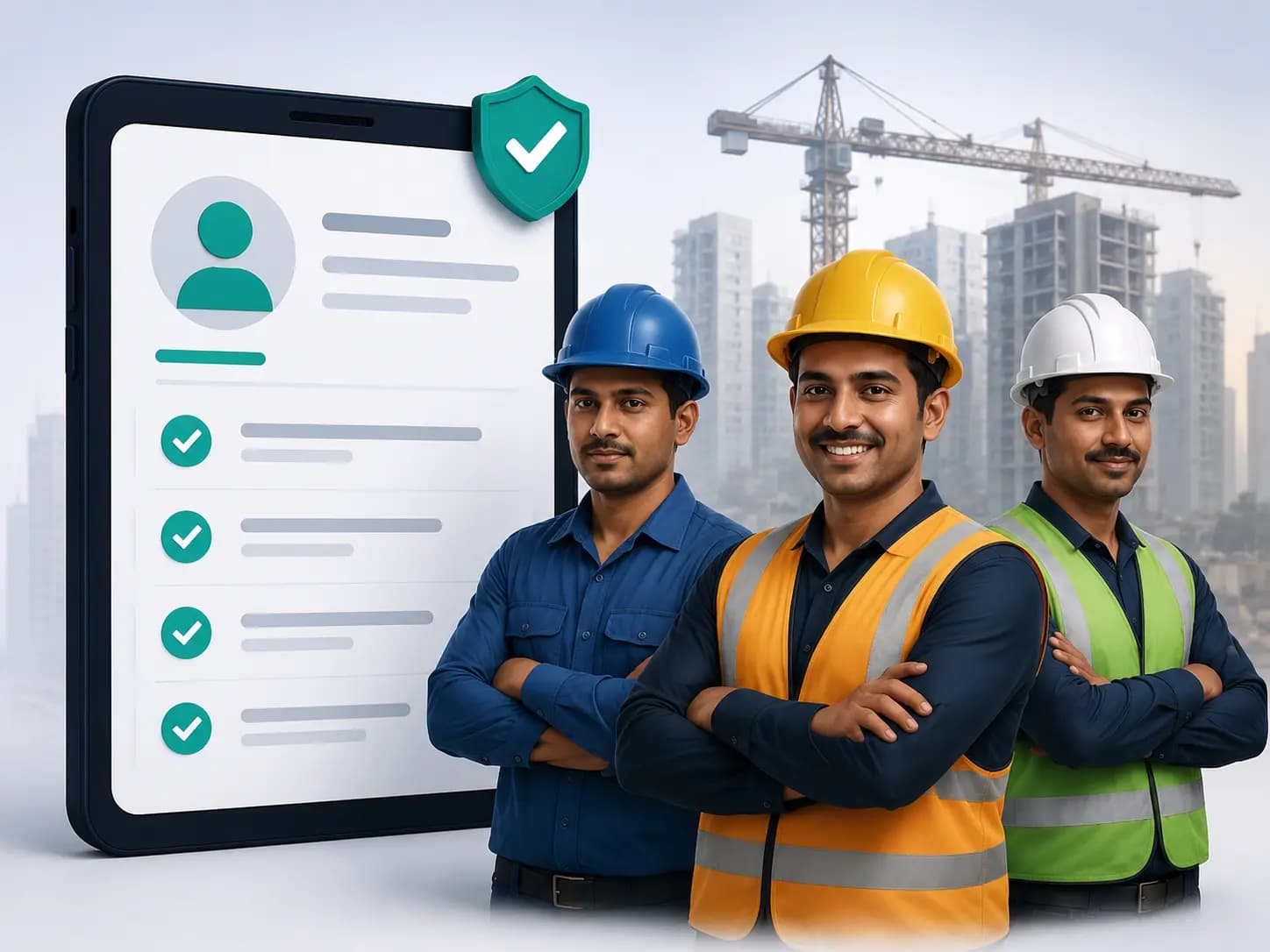 Skilled labour worker registration for site opportunities