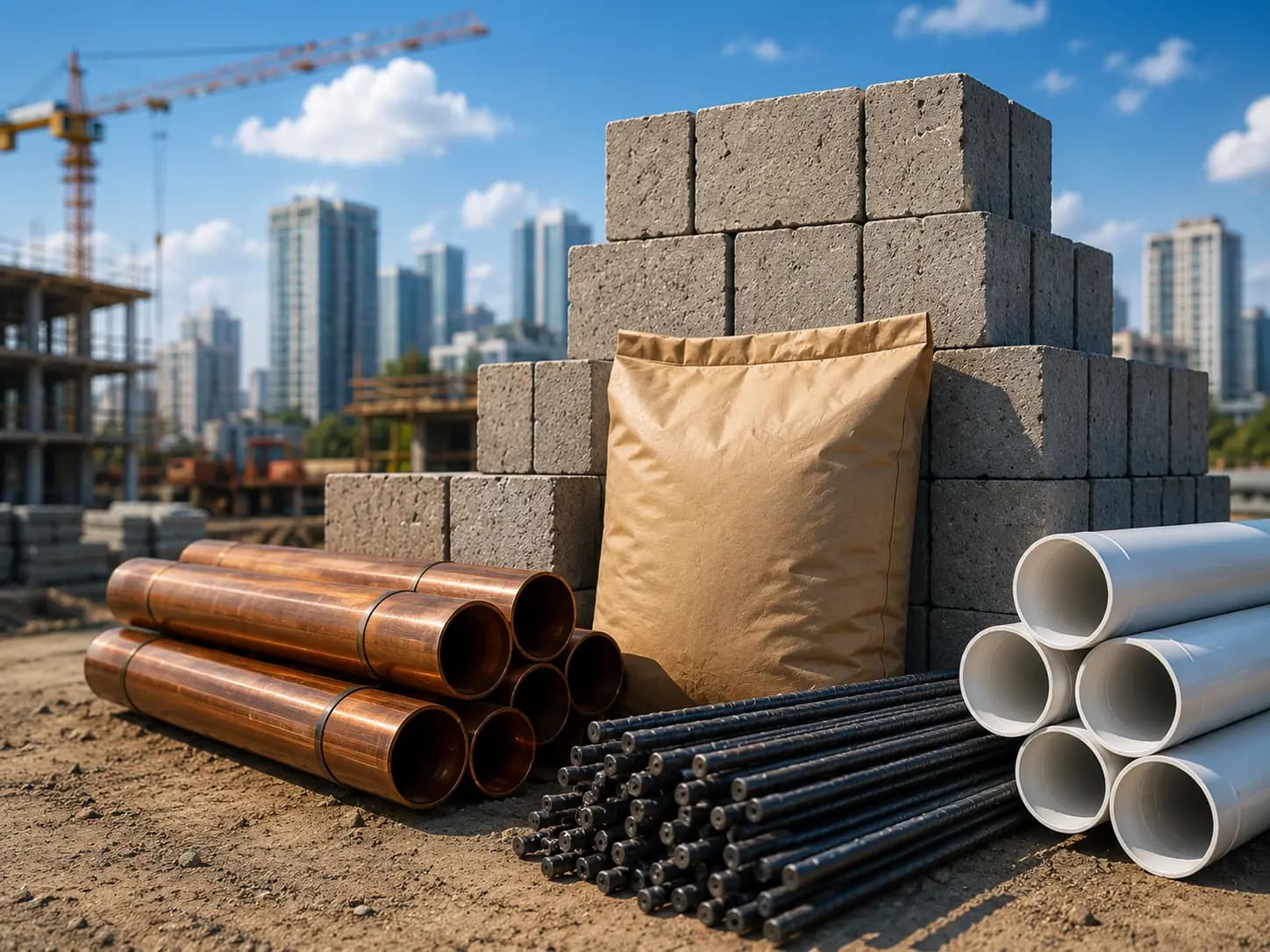 Construction material supplier shop and enquiry support